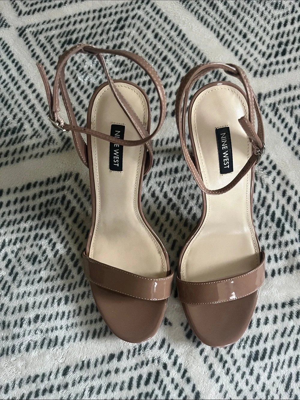 Nine West Womens 9.5 M Tan Light Taupe Loola Stiletto High Heels